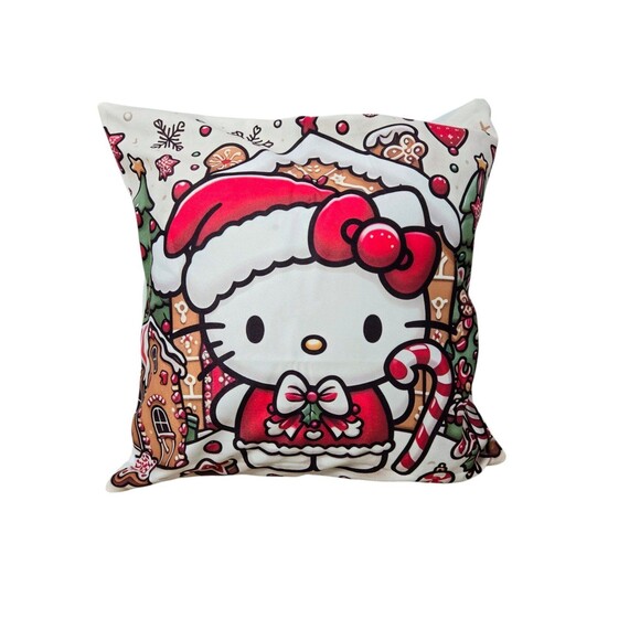 Hello Kitty Christmas cushion pillow cover 18"x18" - Picture 4 of 8